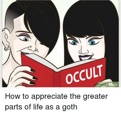 Appreciate the occult